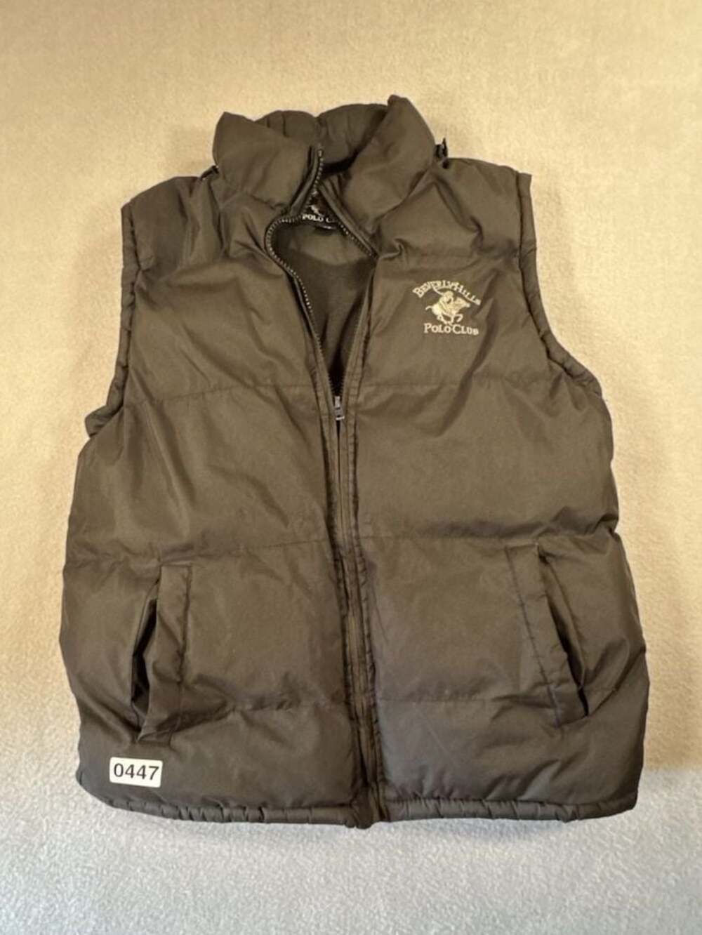 Beverly Hills Polo Club Boys Black Puffer Vest Size L (16/18)